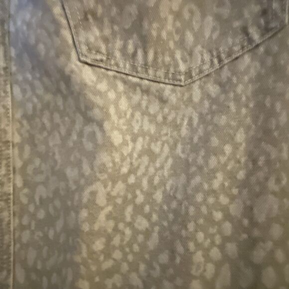 Universal Thread Women's Ultra-High Rise Maxi Denim Skirt Light Leopard 17 - Picture 7 of 7